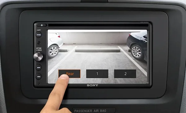 Choice of Camera Inputs Sony XAV-AX200SXM