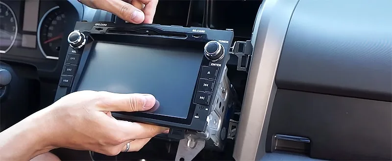 Pulling the car stereo out
