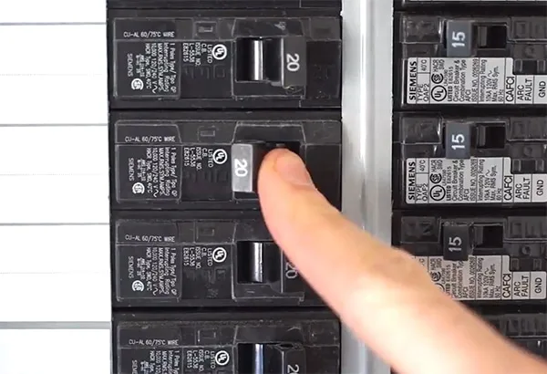 Power should be turned off