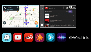 KENWOOD eXcelon DNX995S weblink waze youtube