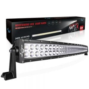 MICTUNING 42 240W 3B339C Curved LED Work Light Bar Combo review