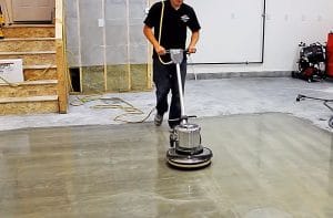 How to clean a concrete garage floor