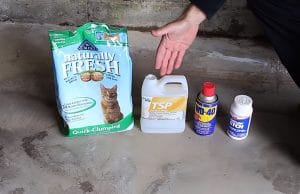 How to clean oil off a concrete garage floor