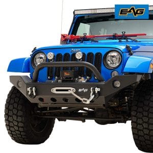 EAG Front Bumper Full Width with Winch Plate review